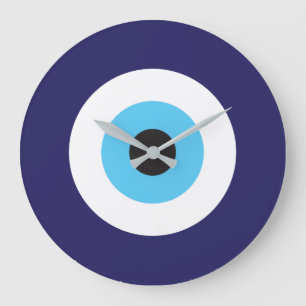 Redondo Grande Protección contra el reloj de ojos del mal