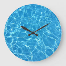 Reflexiones de agua de burbuja Textura Reloj grand