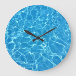 Redondo Grande Reflexiones de agua de burbuja Textura Reloj grand