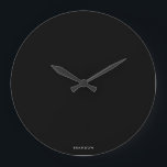 Redondo Grande Regalos Personalizados Para Hombres Reloj De Muro<br><div class="desc">Regalos personalizados para hombres - reloj de pared grande negro con texto de personalizable. Puede crear su propio nombre,  simplemente agregue su nombre o cualquier otro texto. Regalos únicos para hombres por cumpleaños,  Navidades,  Día del Padre o cualquier otro día... </div>
