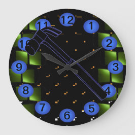 Redondo Grande Reloj 12 del taller del edificio de la