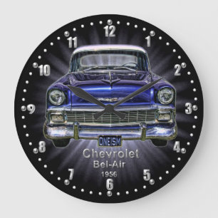 Redondo Grande Reloj 1956 de pared del cuarzo del Bel Air de