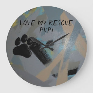 Redondo Grande Reloj acrílico