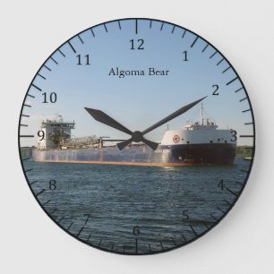 Redondo Grande Reloj Algoma Bear