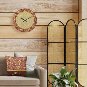 Redondo Grande Reloj amplio Cosmos Woodsy Brown