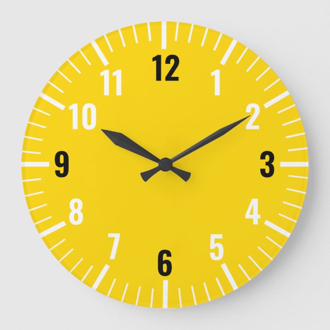 Redondo Grande Reloj Analógico Chic Gold con Números (Anverso)