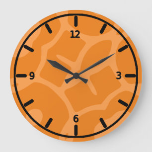 Redondo Grande Reloj anaranjado enrrollado