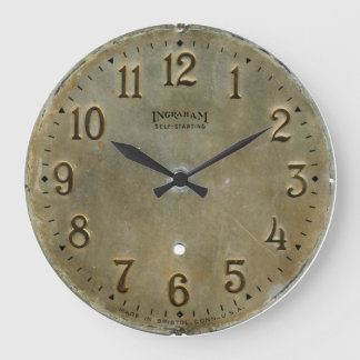 Redondo Grande Reloj antiguo con problemas