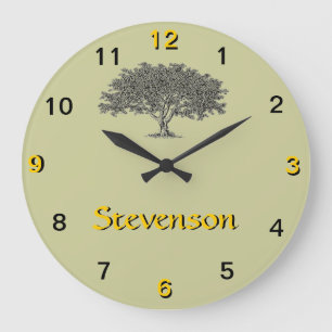 Redondo Grande Reloj - Árbol de familia