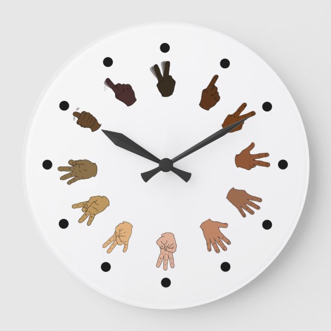 Redondo Grande reloj ASL (Anverso)