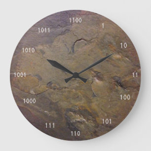 Redondo Grande Reloj binario