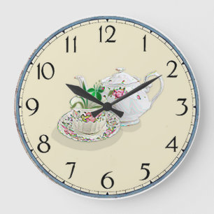 Redondo Grande Reloj bonito