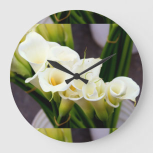 Redondo Grande reloj calla lily