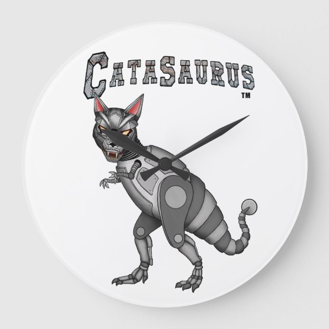 Redondo Grande Reloj Catasaurus (Anverso)