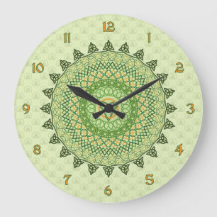 Redondo Grande Reloj Celtic St. Patty's Day