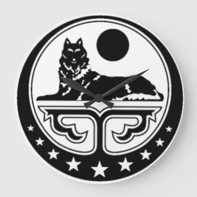 Redondo Grande Reloj checheno (Anverso)