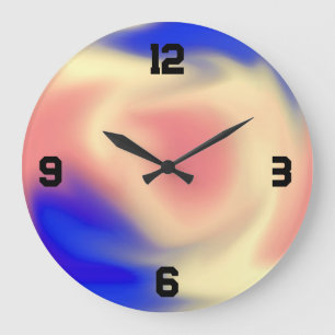 Redondo Grande Reloj colorido