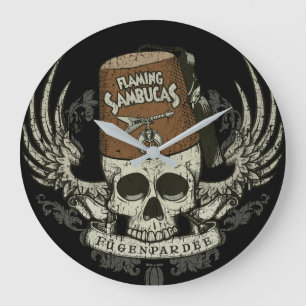 Redondo Grande Reloj con problemas de cráneo