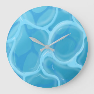 Redondo Grande reloj con tema de lago divertido