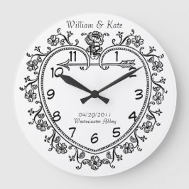 Redondo Grande reloj conmemorativo del vintage del regalo de la