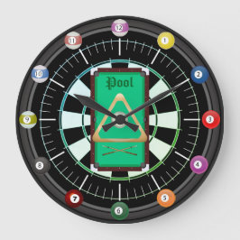 Redondo Grande Reloj de 12 bolas (billares)
