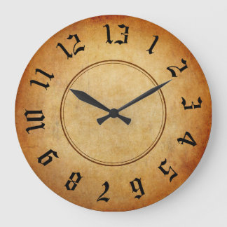 Redondo Grande Reloj de 13 horas de caída