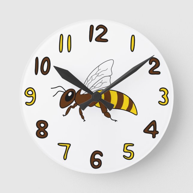 Redondo Grande Reloj de abejas (Anverso)