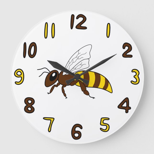 Redondo Grande Reloj de abejas (Anverso)