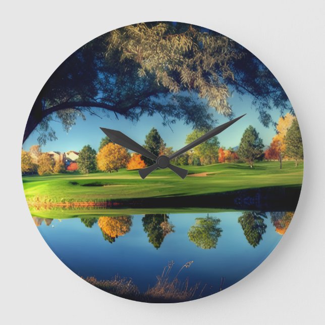 Redondo Grande Reloj de Acrílico (Anverso)