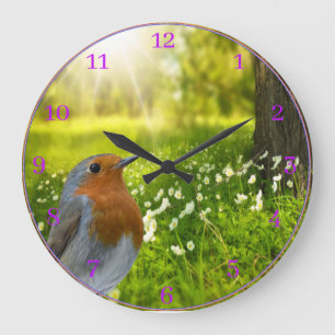 Redondo Grande Reloj de acrílico de pared