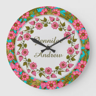 Redondo Grande Reloj de acrílico de pared