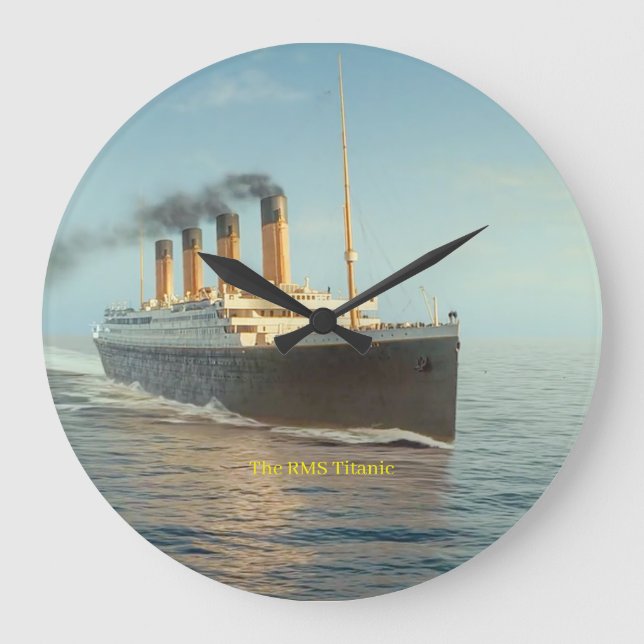 Redondo Grande Reloj de acrílico de pared  (Anverso)