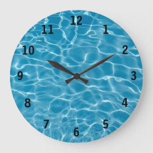 Redondo Grande Reloj de agua de la piscina