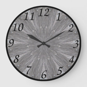 Redondo Grande Reloj de agua - natural
