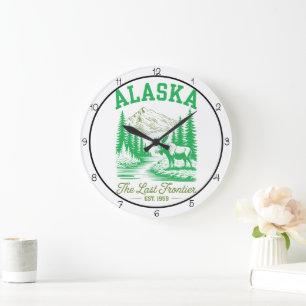 Redondo Grande Reloj de Alaska Última Frontera