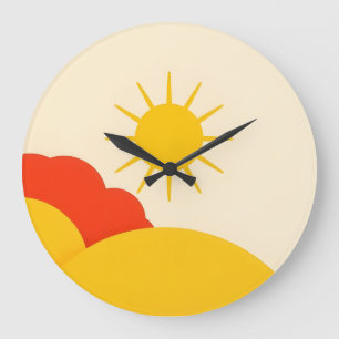 Redondo Grande Reloj de amanecer