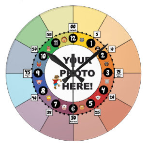 Redondo Grande Reloj de aprendizaje para niños (grandes)