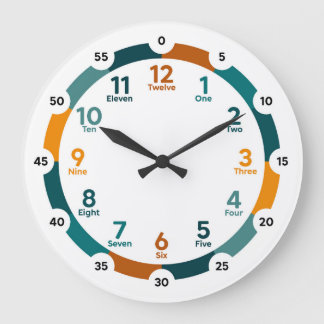 Redondo Grande Reloj de aprendizaje - Sueño del desierto