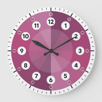 Redondo Grande Reloj de aprendizaje - Tiempo de conteo - Hues mag
