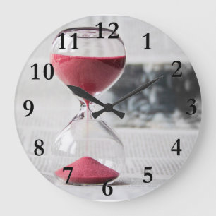Redondo Grande Reloj de arena