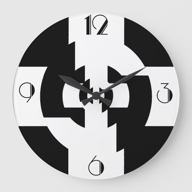 REDONDO GRANDE RELOJ DE ART DECO (Anverso)