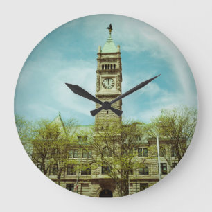 REDONDO GRANDE RELOJ DE AYUNTAMIENTO LOWELL MASSACHUSETTS