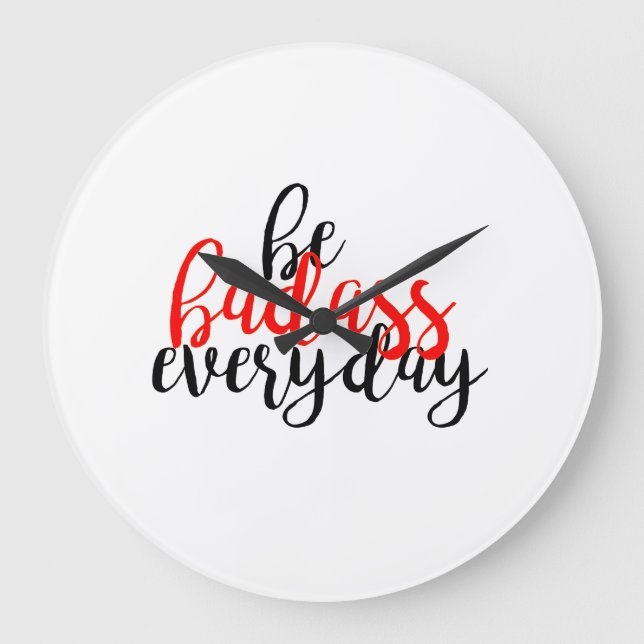 Redondo Grande Reloj de Badass (Anverso)