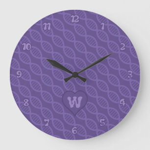 Redondo Grande Reloj de bandas de ADN