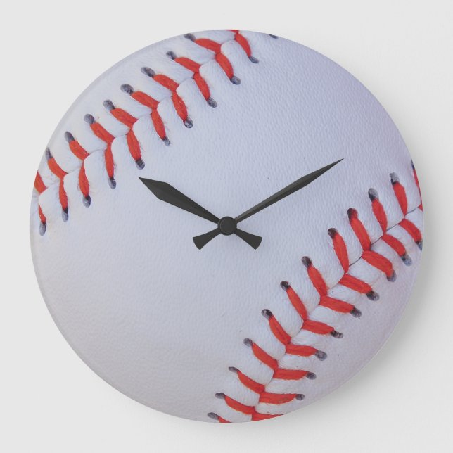 Redondo Grande Reloj de béisbol (Anverso)