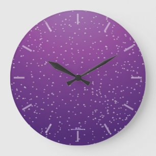 Redondo Grande Reloj de burbujas de soja de uva retro