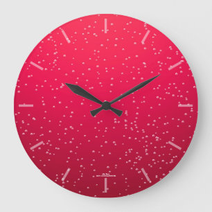 Redondo Grande Reloj de burbujas retro de cerezo de soda