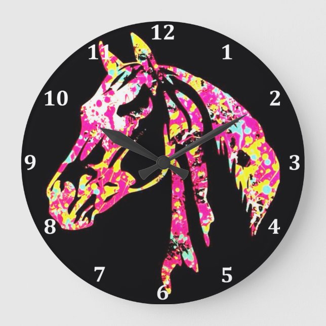 Redondo Grande Reloj de caballo, bonito color (Anverso)