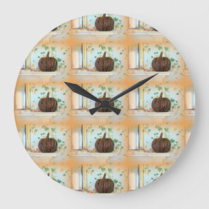 Redondo Grande reloj de calabaza colonial