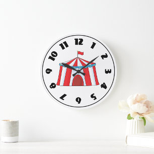 Redondo Grande Reloj de carpa de circo